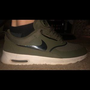 Green Nike Air Max Sneakers